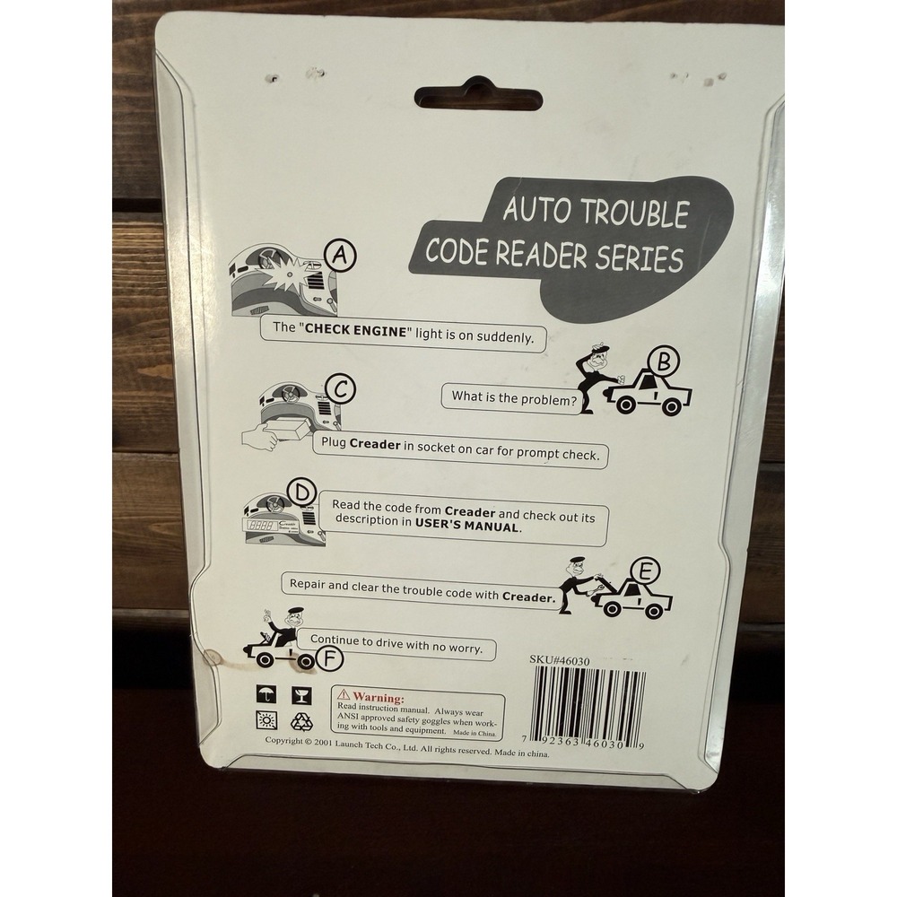LAUNCH CReader 46030 Generic OBDII Car Code Reader Scanner Tool - Picture 3 of 3